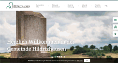 Desktop Screenshot of hildrizhausen.de